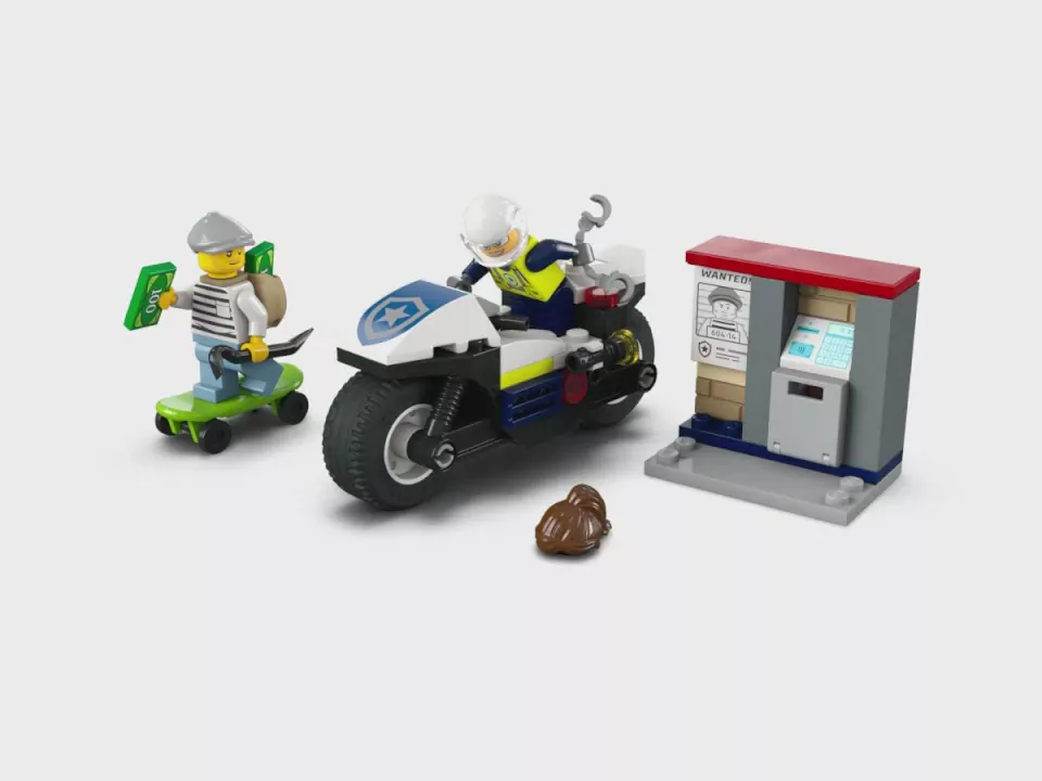 LEGO® City. Pościg na motocyklu policyjnym 60455 - tantis.pl