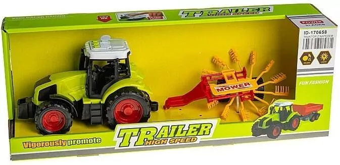 Traktor z maszyną rolniczą z napędem na koło - tantis.pl