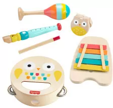 Fisher Price Drewniane instrumenty 6el - tantis.pl