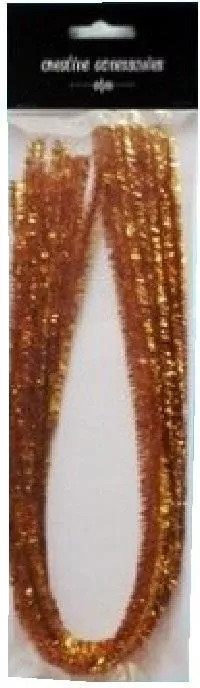 Druty chenille, złote 9mmx50cm - tantis.pl
