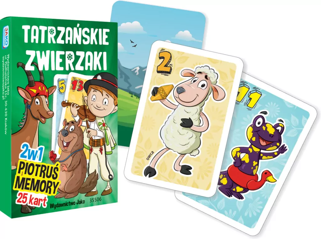 Karty Piotruś/Memory. Tatrzańskie Zwierzaki - tantis.pl