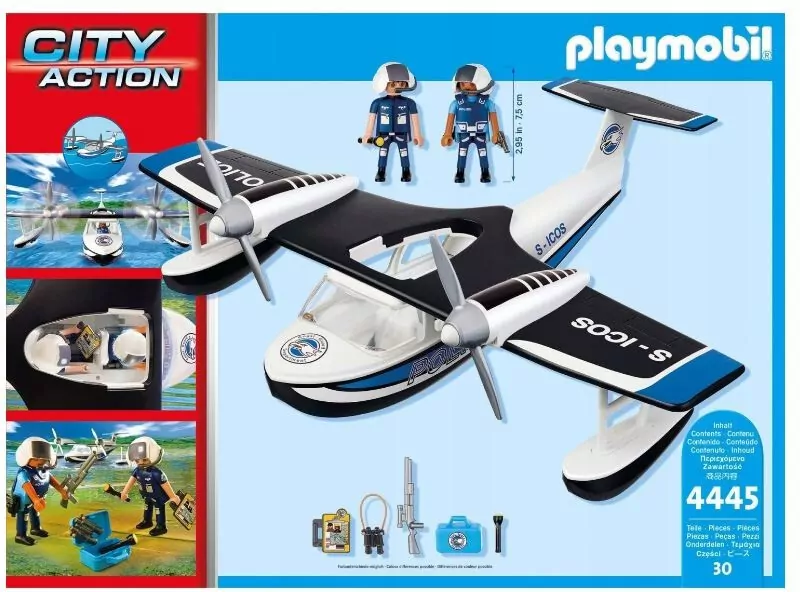 Wodolot policyjny. Zestaw figurek City Action 4445 - tantis.pl
