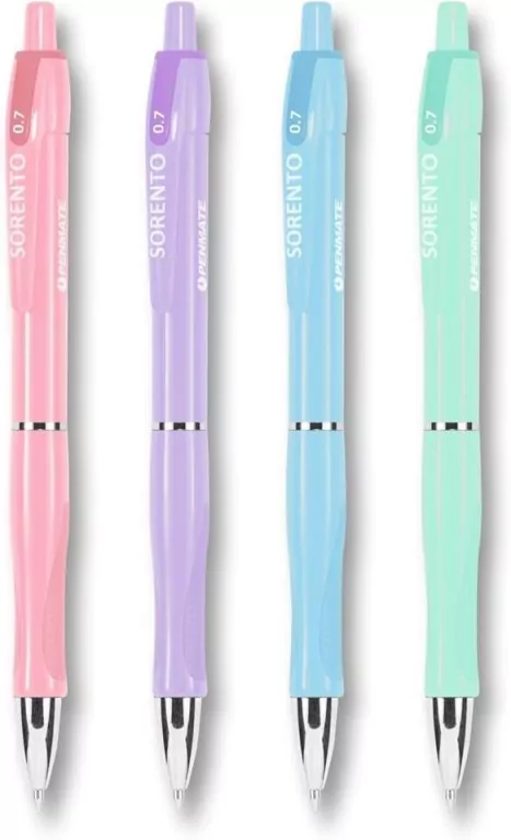 Długopis Sorento, pastelowy. Zestaw 24 sztuki - tantis.pl