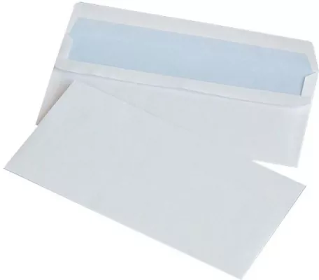 Koperta samoklejąca biała 11x22cm