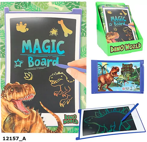 Magiczna tablica Dino World z LCD 12157A - tantis.pl