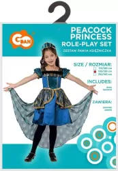 Strój dla dzieci Pawia Księżniczka rozm.120/130cm