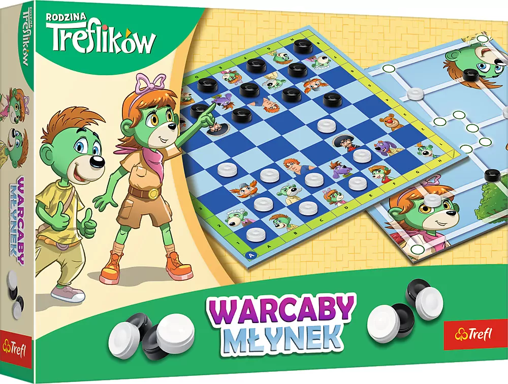 Warcaby i Młynek Rodzina Treflików TREFL - tantis.pl