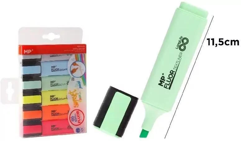 Zakreślacz fluorescencyjny pastel 6szt - tantis.pl