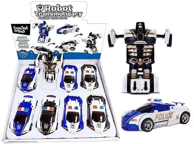 Artyk. Auto robot Policja 12 cm, mix - tantis.pl