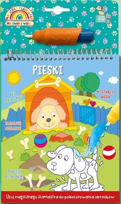 Malowanka z pisakiem wodnym - Pieski - tantis.pl