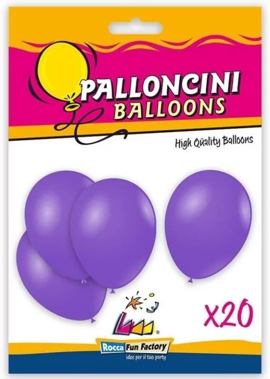 Balony lateksowe fioletowe 26cm 20szt - tantis.pl
