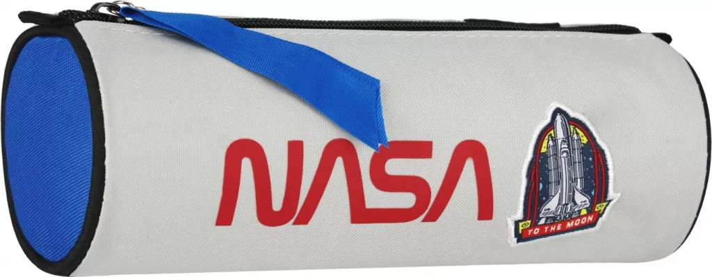 Piórnik tuba 1 zamek NASA popielaty - tantis.pl