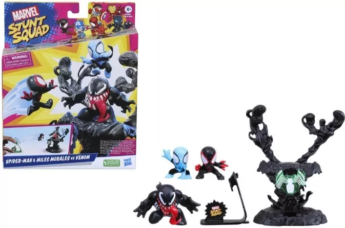 Zestaw figurek Stunt Squad Marvel Spider Man Venom - tantis.pl