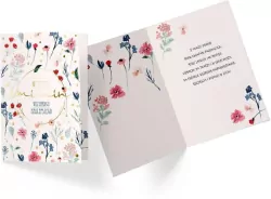 Karnet B6. Imieniny kwiaty