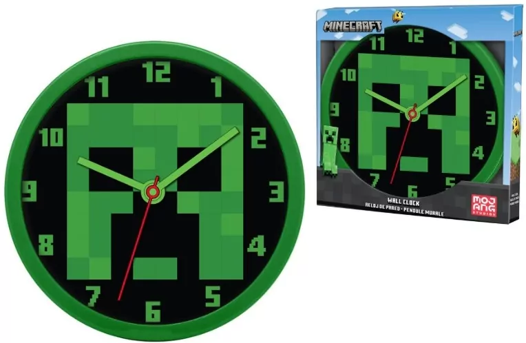 Zegar ścienny Minecraft 25 cm - tantis.pl