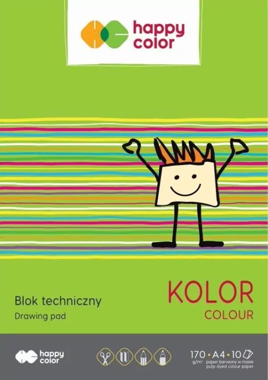 Blok techniczny kolorowy A4/10K - tantis.pl