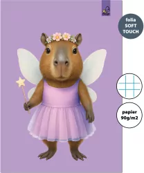 Zeszyt A4 32k.w kratkę Kapibara Wróżka 90g