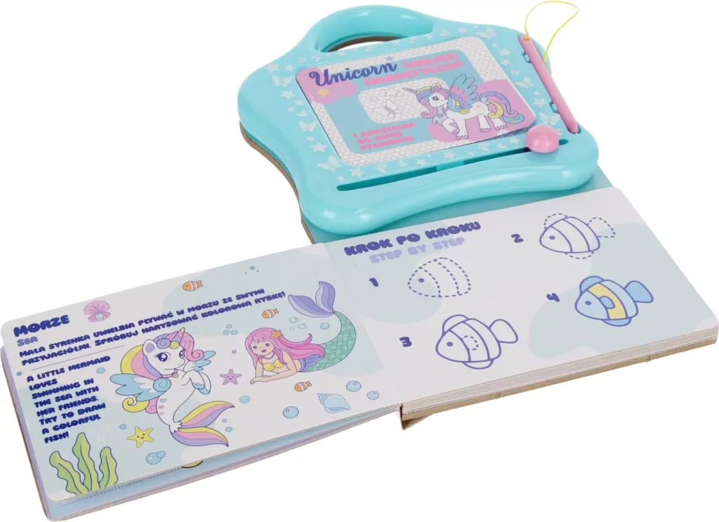 Tablica magnetyczna do nauki rysunków Unicorn - tantis.pl