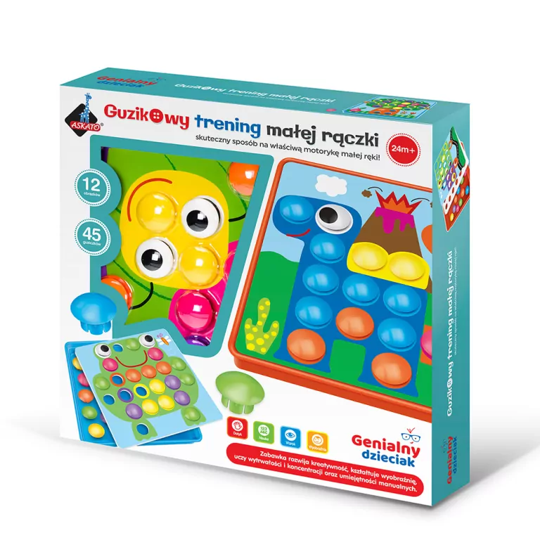 Guzikowy trening małej rączki. Genialny dzieciak - tantis.pl