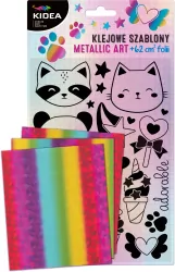 Klejowe szablony Metallic Art Sweet Kidea
