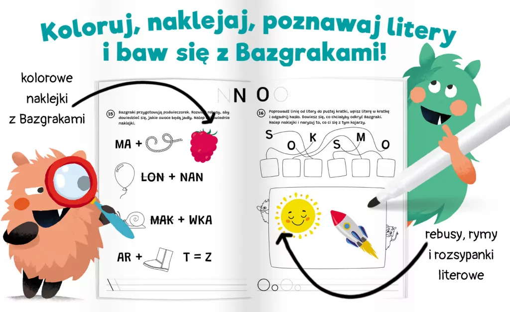 Kapitan nauka. Bazgraki poznają litery - tantis.pl