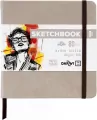 Szkicownik 14x14cm 140g szarobrązowy - tantis.pl