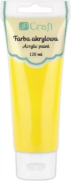 Farba akrylowa żółta 120ml - tantis.pl
