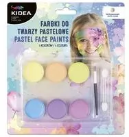 Farbki do twarzy pastelowe. 6 kolorów - tantis.pl