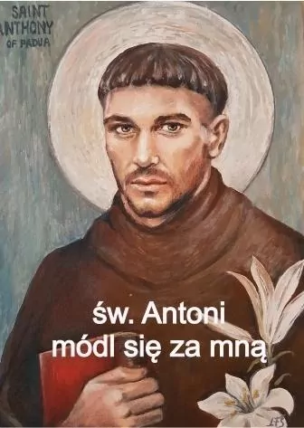Magnes na lodówkę - Św. Antoni Padewski - tantis.pl