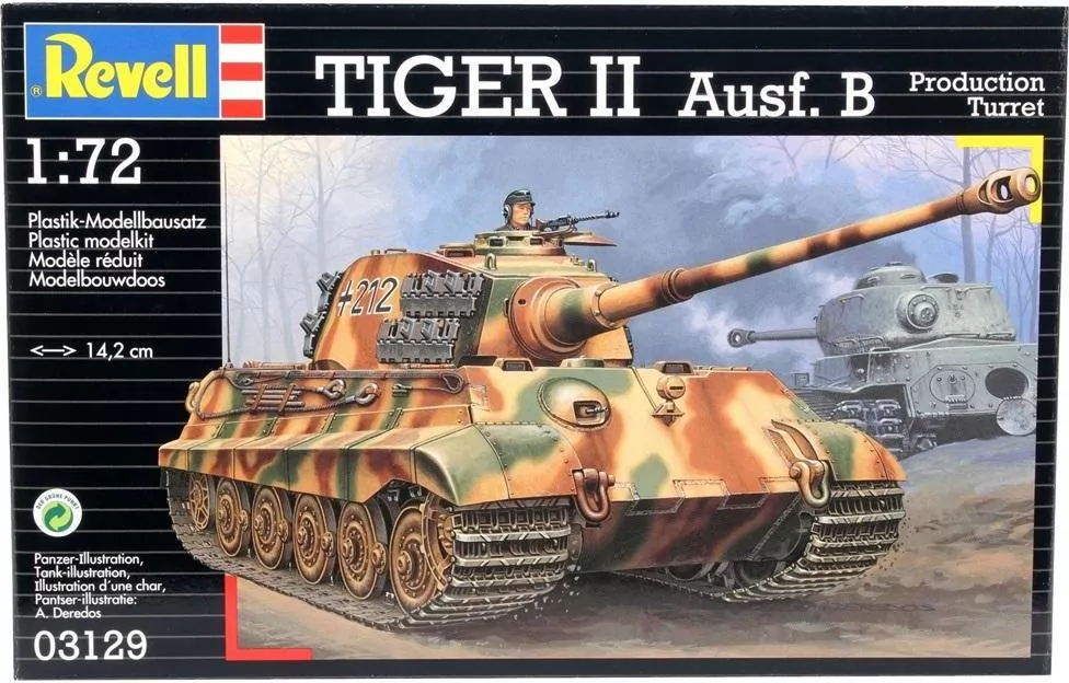 Revell. Tiger II Ausf. B, Model do sklejania, 12+ - tantis.pl