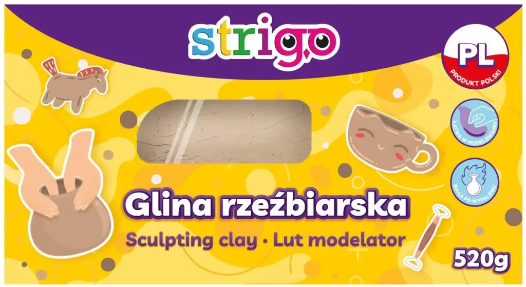 Glina rzeźbiarska naturalna 520g - tantis.pl