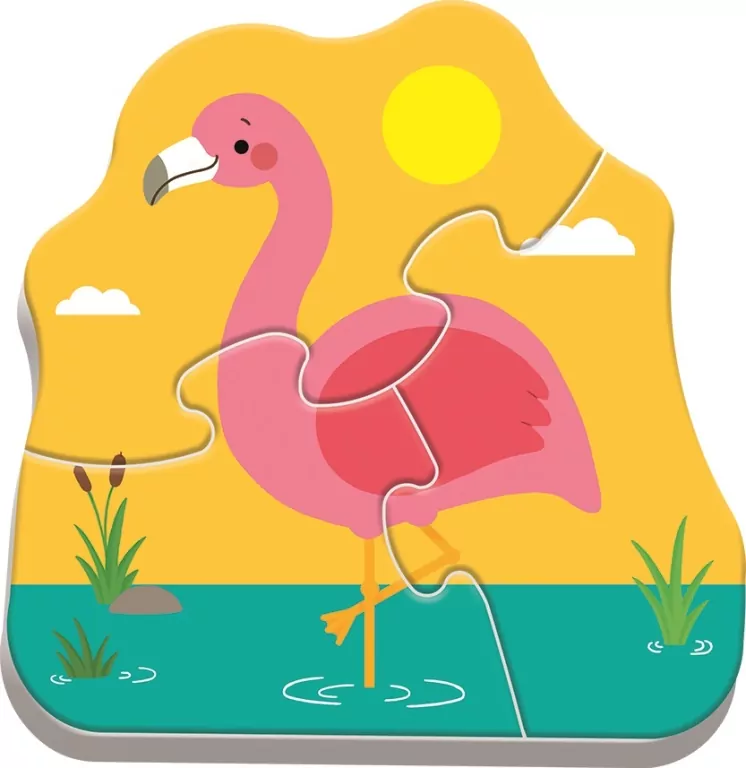 Trefl. Puzzle Baby 4w1. Zwierzątka na safari - tantis.pl