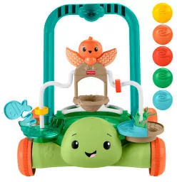 Fisher-Price Aktywizujący Żółw Chodzik-Pchacz 2w1 - tantis.pl