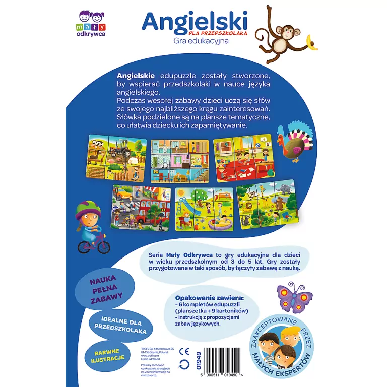 Angielski dla przedszkolaka. Gra edukacyjna - tantis.pl