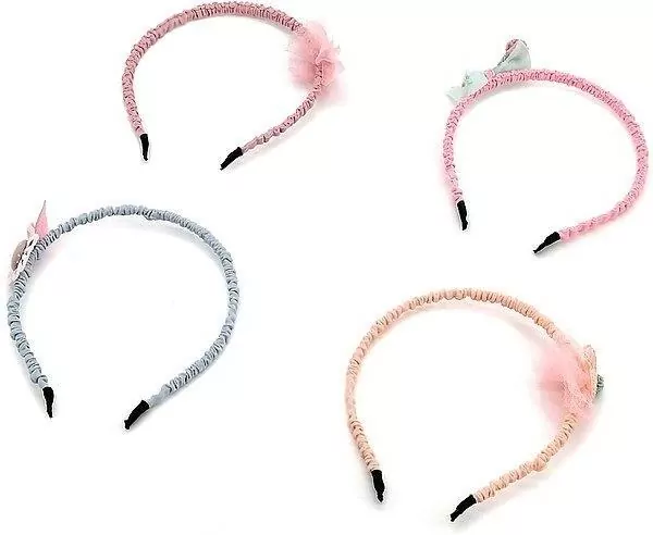 Opaska na włosy z ozdobną kokardką MIX - tantis.pl