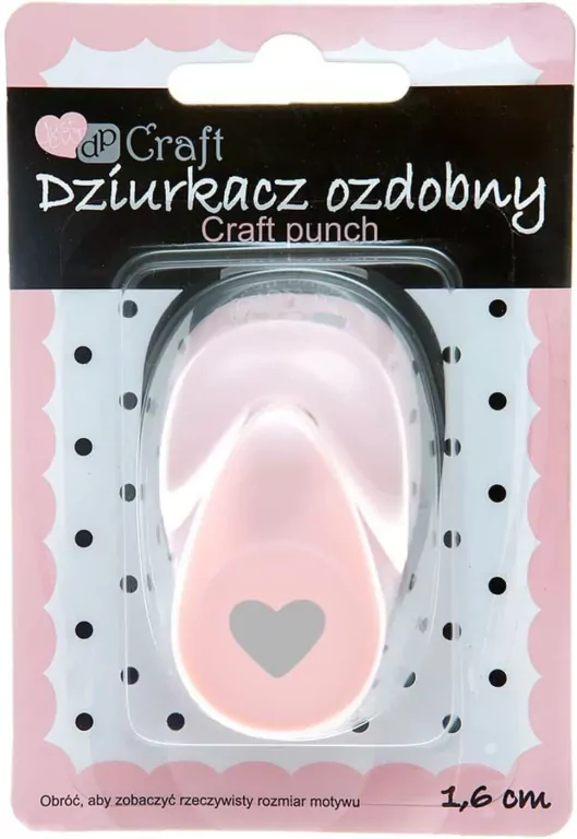 Dziurkacz ozdobny 1,6cm serce - tantis.pl