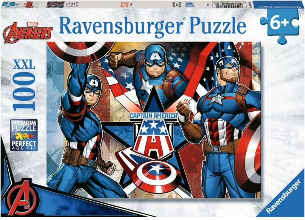 Puzzle 100 Marvel Captain America - tantis.pl