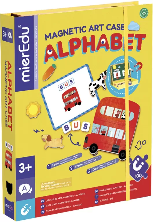 Puzzle magnetyczne Art Case - Alfabet - tantis.pl