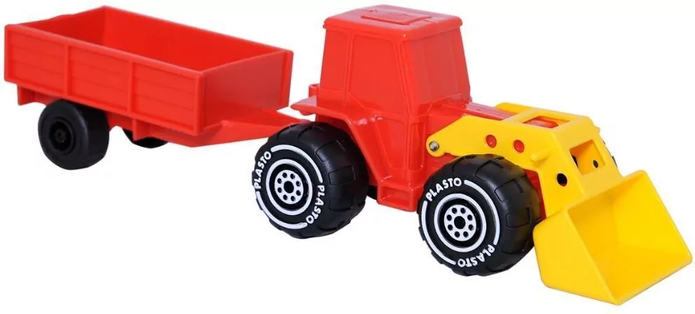 Traktor z ładowaczem i przyczepką 34cm - tantis.pl