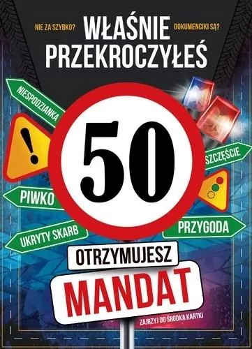 Karnet Urodziny 50 - tantis.pl