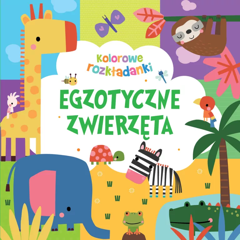 Egzotyczne zwierzęta. Kolorowe rozkładanki - tantis.pl