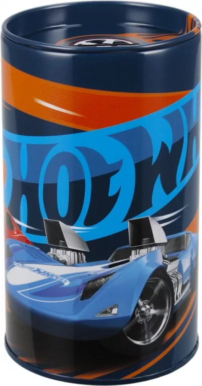 Hot Wheels. Skarbonka metalowa okrągła - tantis.pl
