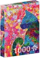 Puzzle 1000 Kolorowy kot - tantis.pl