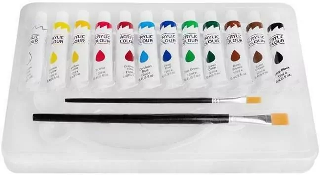 Farbki akrylowe. 12 kolorów - tantis.pl