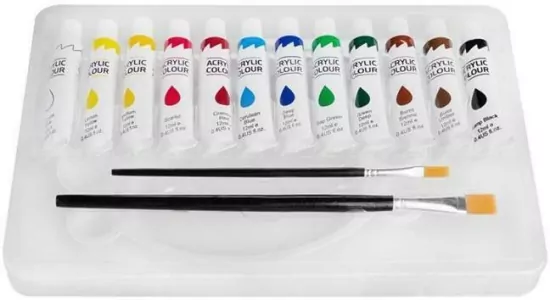 Farbki akrylowe. 12 kolorów