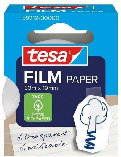 Taśma biurowa papierowa Tesafilm 33m x 19mm - tantis.pl