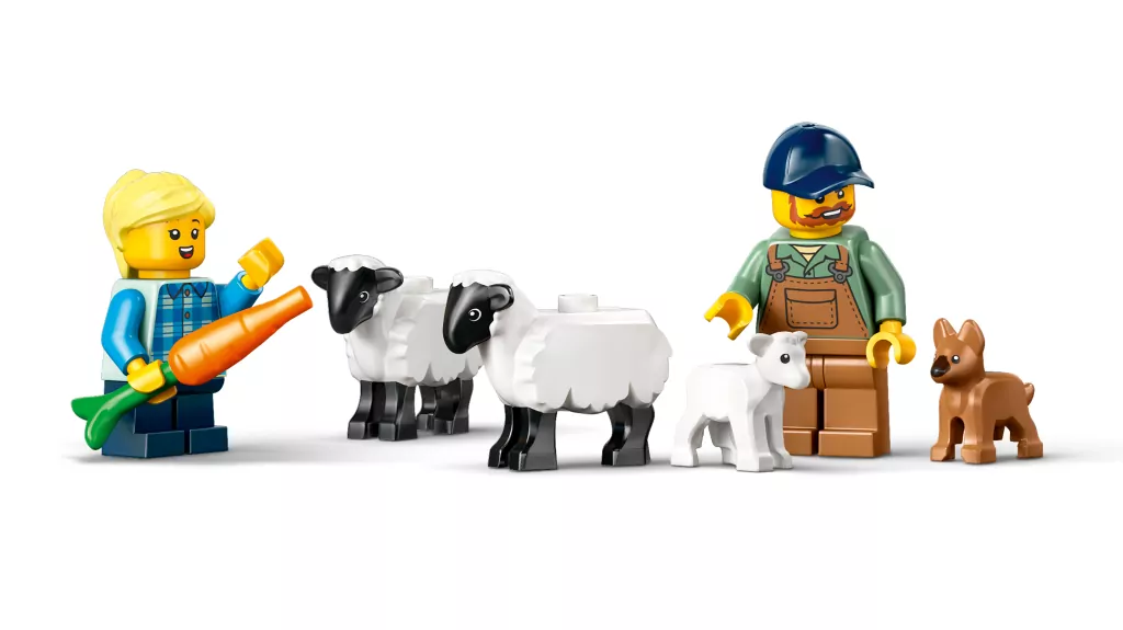 LEGO® Czerwony traktor z przyczepą i owcą 60461 - tantis.pl