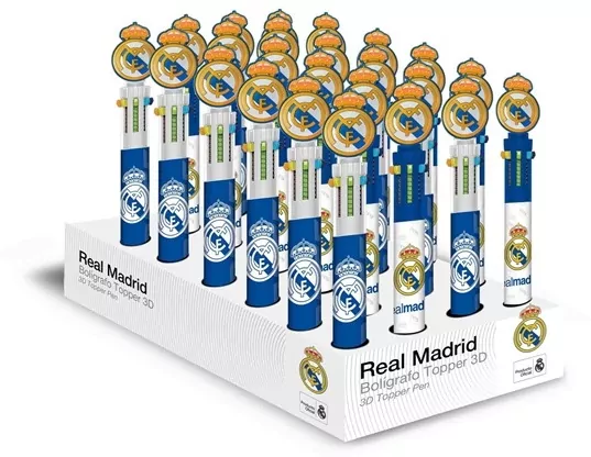 Długopis Real Madryt 10 kolorowy z toperem 3D RM00008 1szt.mix - tantis.pl