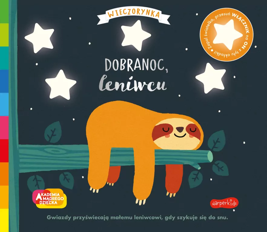 Dobranoc, leniwcu. Wieczorynka. Akademia mądrego dziecka - tantis.pl