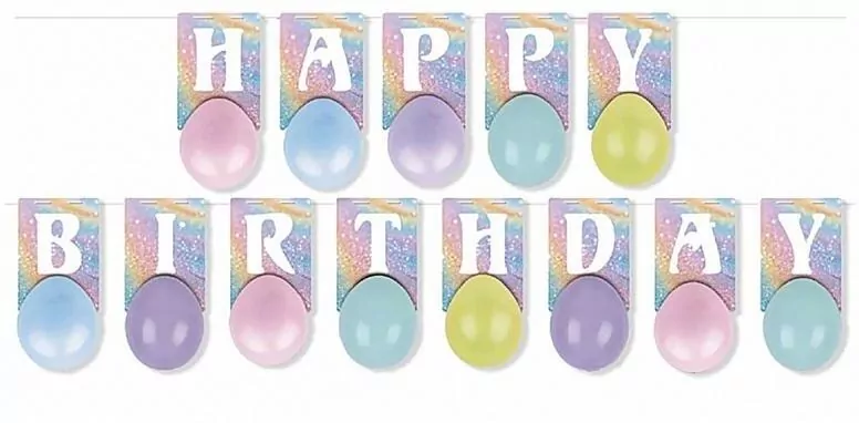 Girlanda Happy Birthday PARTY GO - tantis.pl
